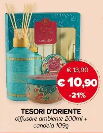 Il Tulipano Tesori D'Oriente diffusore ambiente 200ml + candela 109 ml offerta