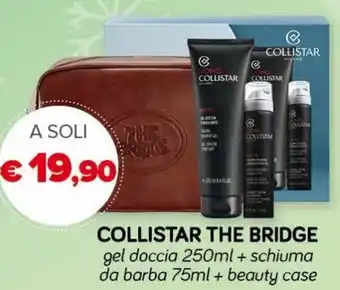 Collistar The Bridge gel doccia 250ml + schiuma da barba 75ml + beauty case