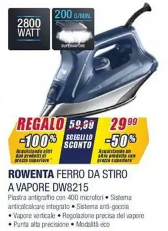 Trony Rowenta Ferro da Stiro A Vapore DW8215 offerta
