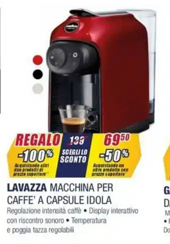 Trony Lavazza Macchina per Caffè A Capsule Idola offerta