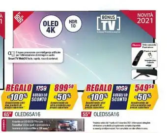 Trony TV 65" OLED65A16 offerta