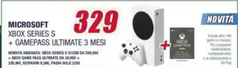 Trony Microsoft Xbox Series S + Gamepass Ultimate 3 Mesi offerta