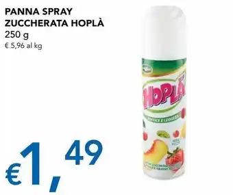 Panna spray zuccherata hoplà