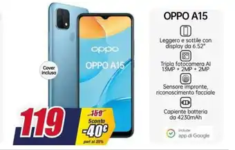 Trony Oppo A15 offerta