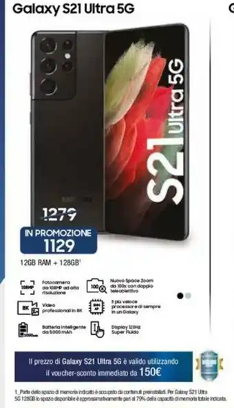 Trony Samsung Galaxy S21 Ultra 5G offerta