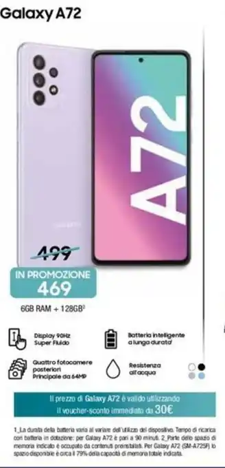 Trony Samsung Galaxy A72 offerta