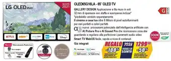 Trony LG OLED65G16LA - 65" OLed TV offerta