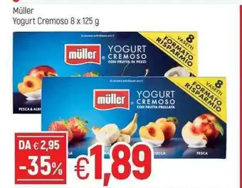 Famila Müller Yogurt Cremoso 8 x 125g offerta