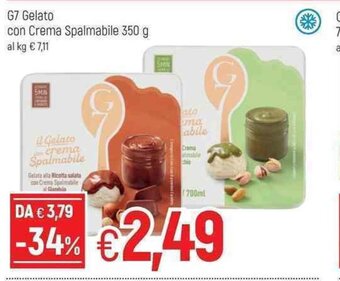 Famila G7 Gelato con Crema Spalmabile 350g offerta