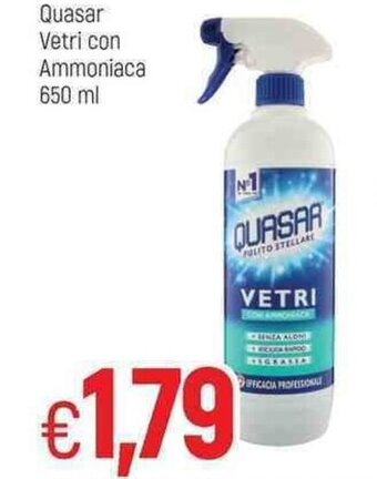 Famila Quasar Vetri con Ammoniaca 650ml offerta