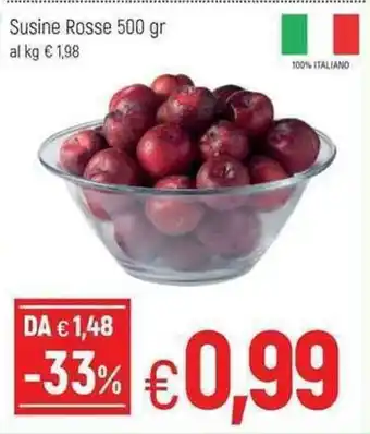 Famila Susine Rosse 500gr offerta