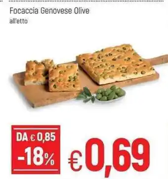 Famila Focaccia Genovese Olive offerta