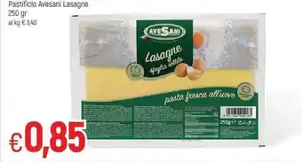 Famila AveSani Lasagne Pastificio 250gr offerta