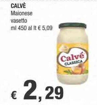 Crai Calvè Maionese vasetto ml 450 offerta