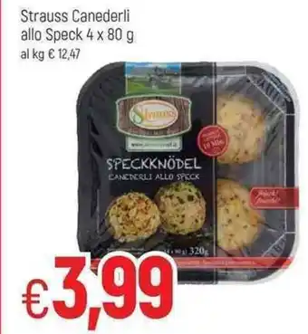 Famila Strauss Canederli Allo Speck 4x80g offerta