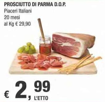 Crai Piaceri Italiani Prosciutto di Parma D.O.P. 20 mesi offerta
