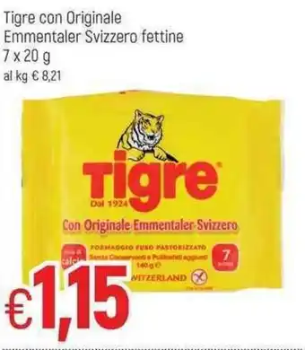 Tigre con Originale Emmentaler Svizzero fettine 7x20g