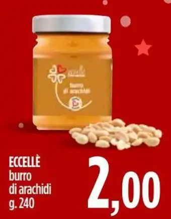 Ciro Amodio Eccellè burro di arachidi 240 g offerta