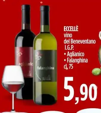 Eccellè vino del Beneventano I.G.P Aglianico/Falanghina 75 cl