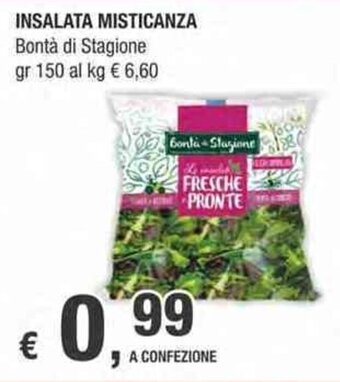 Crai Bontà di Stagione Insalata Misticanza gr 150 offerta