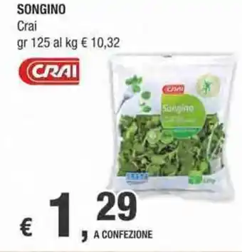Crai Crai Songino gr 125 offerta