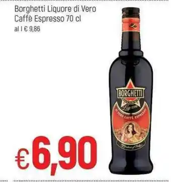 Famila Borghetti Liquore di Vero Caffè Espresso 70cl offerta