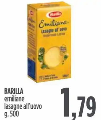 Ciro Amodio Barilla emiliane lasagne all'uovo 500 g offerta