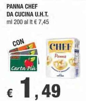 Crai Panna Chef da Cucina U.H.T. ml 200 offerta