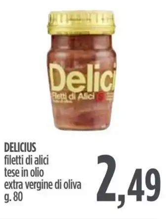 Ciro Amodio Delicius filetti di alici tese in olio extra vergine di oliva 80 g offerta