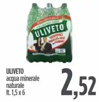 Ciro Amodio Uliveto Acqua minerale naturale lt 1,5 x 6 offerta