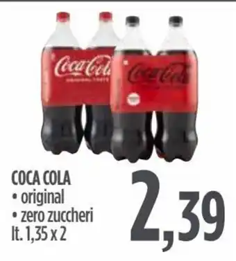 Ciro Amodio Coca Cola original/zero zuccheri lt 1,35 x 2 offerta
