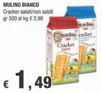 Crai Mulino Bianco Cracker salati/non salati gr 500 offerta