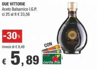 Crai Due Vittorie Aceto Balsamico I.G.P. cl 25 offerta