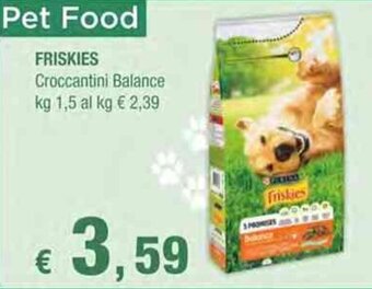 Crai Friskies Croccantini Balance kg 1,5 offerta