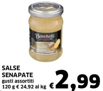 Salse Senapate gusti assortiti 120 g