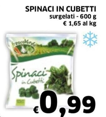 Spinaci in Cubetti surgelati 600 g
