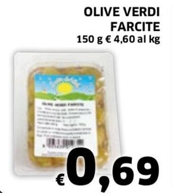 Ecu Discount Olive Verdi Farcite 150 g offerta