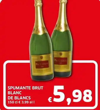 Ecu Discount De Blancs Spumante Brut Blanc 150 cl offerta
