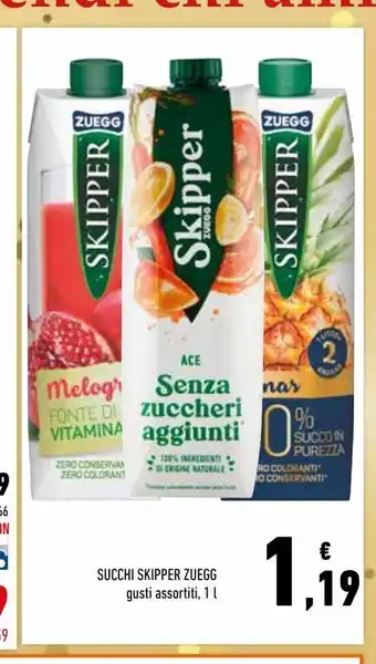 Conad Succhi skipper zuegg offerta