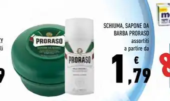 Conad Schiuma, sapone da barba proraso offerta