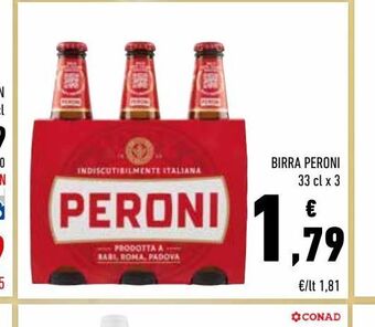 Conad Birra peroni offerta
