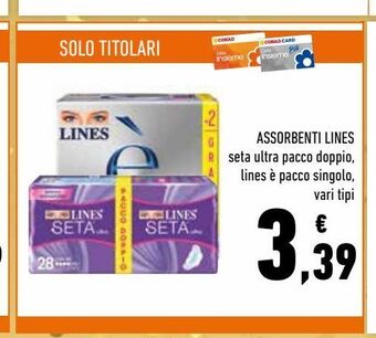 Conad Assorbenti lines offerta