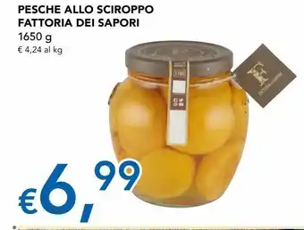 Pesche allo sciroppo fattoria dei sapori