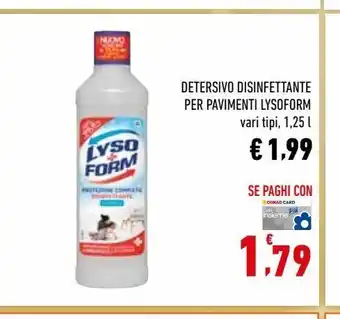 Conad Detersivo disinfettante per pavimenti lysoform offerta