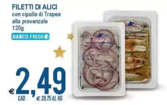 MD Discount Filetti di Alici con cipolla di Tropea alla provenzale 120g offerta