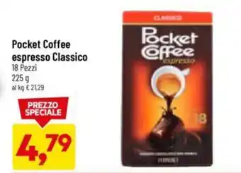 DPiù Pocket Coffee espresso Classico 18 Pezzi 225 g offerta