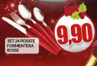 Risparmio Casa Set 24 Posate Formentera Rosse offerta