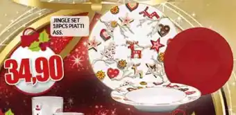 Risparmio Casa Jingle Set 18pcs Piatti Ass. offerta