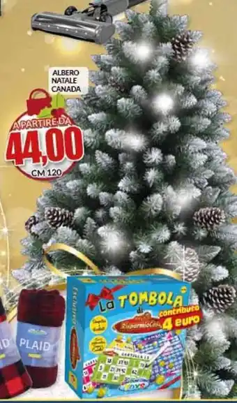 Risparmio Casa Albero Natale Canada cm 120 offerta