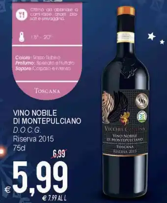 MD Discount Vino Nobile Di Montepulciano D.O.C.G. Riserva 2015 75cl offerta